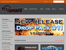 Tablet Screenshot of djdrops247.com